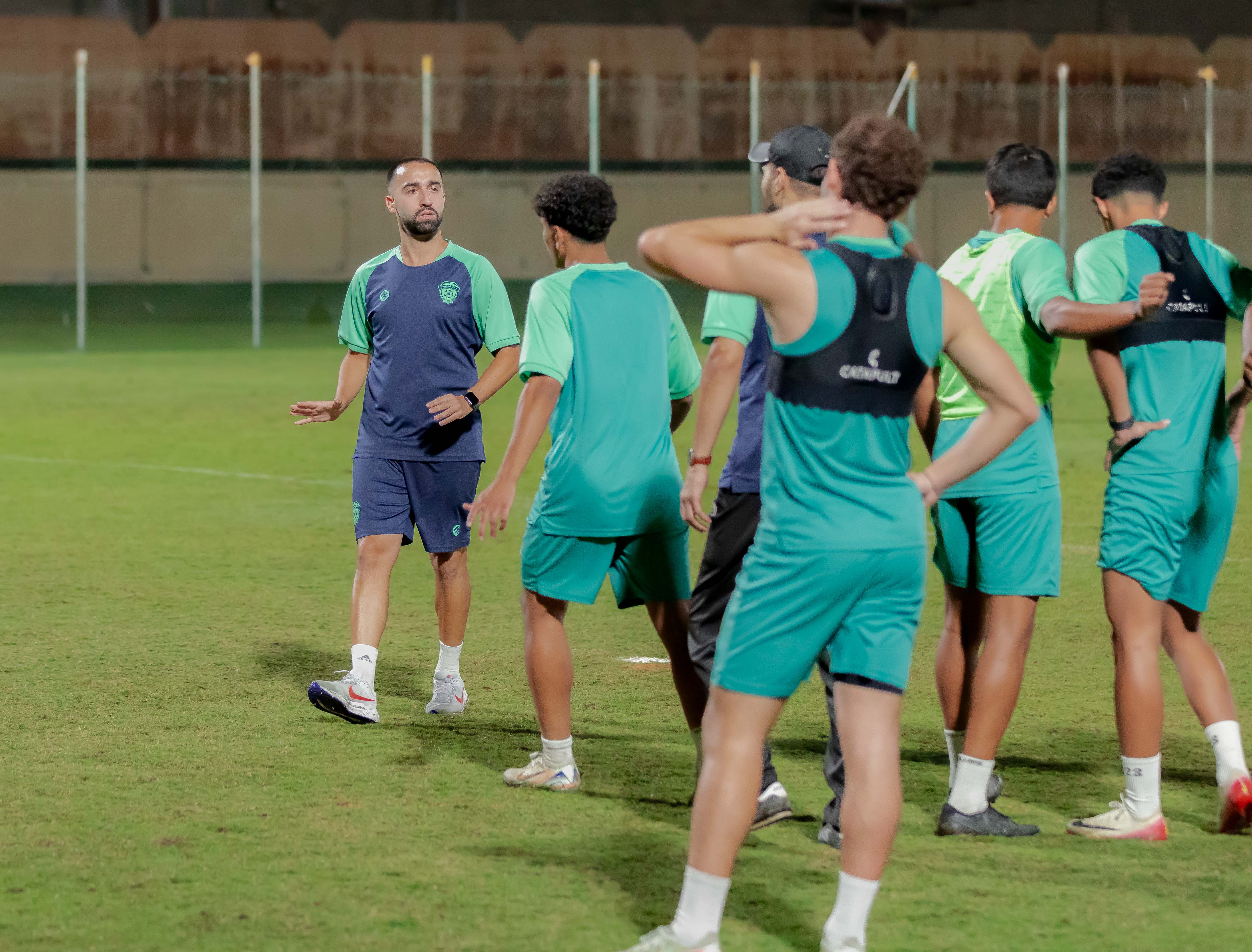 الفيحاء تحت 21 عام يجري تمرينه الرئيس استعداداً لملاقاة العدالة