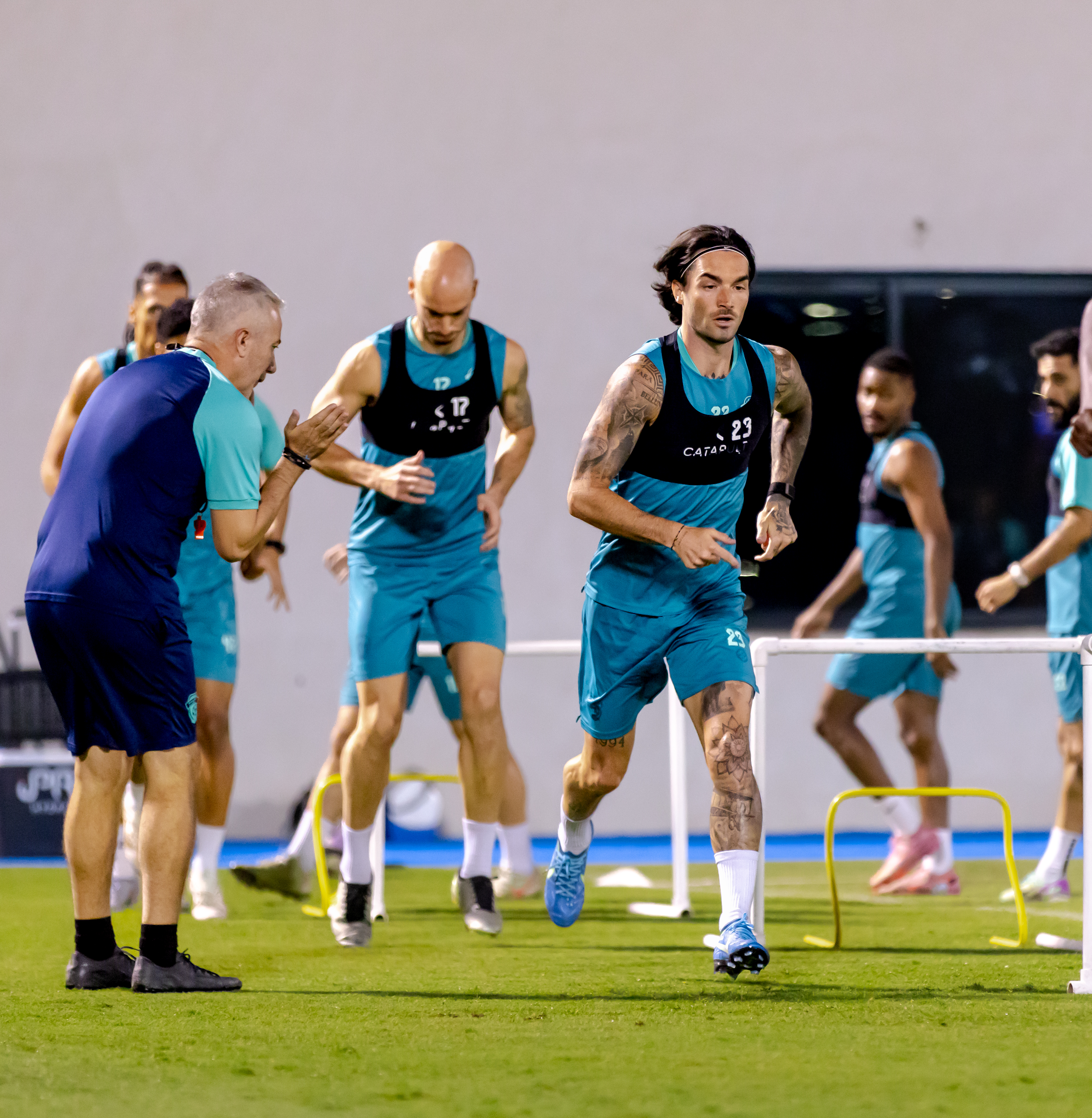 الفيحاء يجري مرانه الرئيس استعدادًا لمواجهة النصر ضمن الجولة السابعة من دوري روشن السعودي