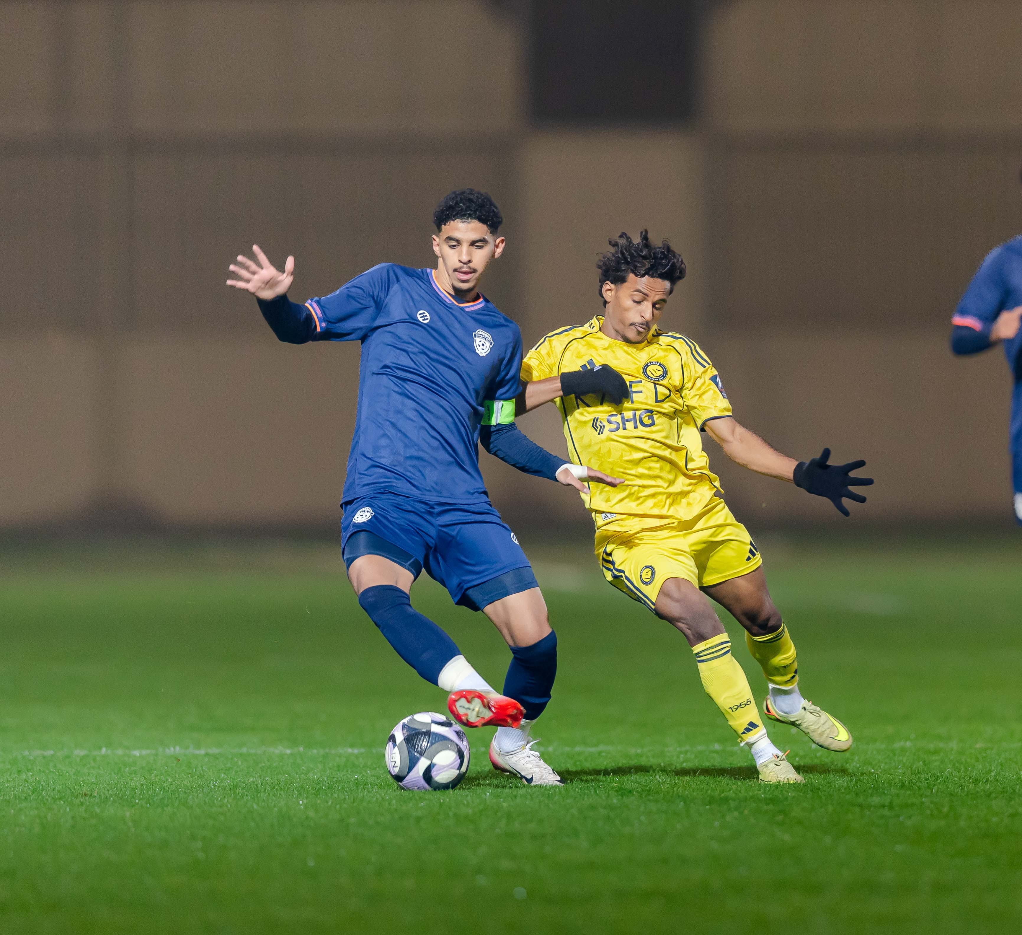 الفيحاء تحت 21 عامًا يتعادل مع نظيره النصر ضمن الجولة العاشرة من دوري جوي للنخبة U21 .