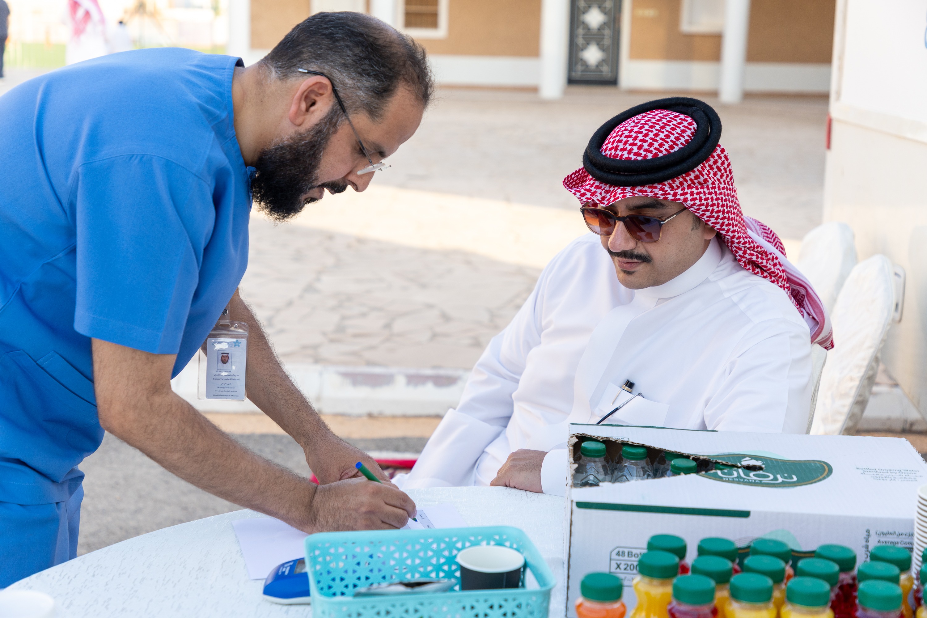 نادي الفيحاء يشارك في حملة ولي العهد للتبرع بالدم