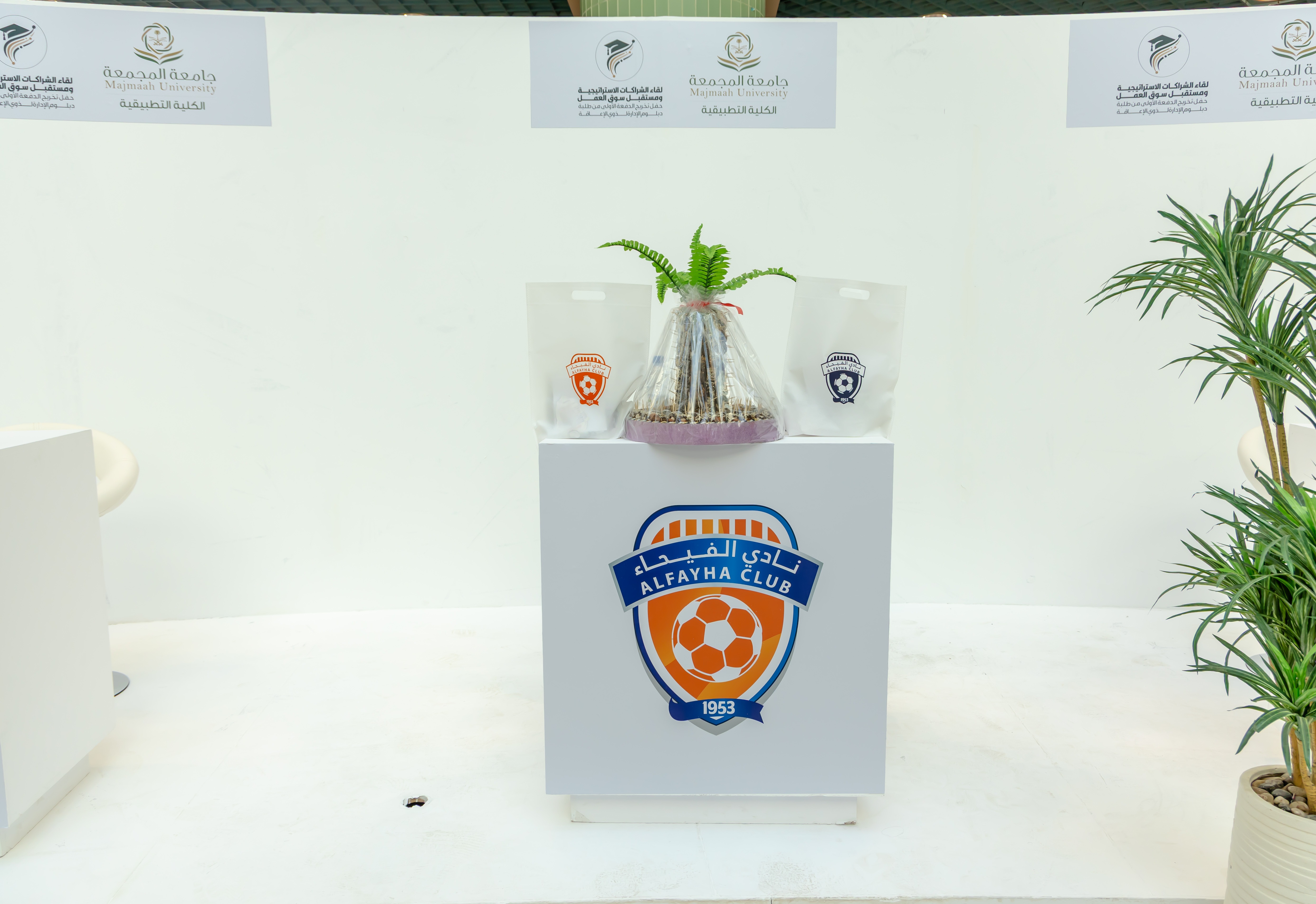 نادي الفيحاء يشارك في لقاء الشراكات الاستراتيجية ومستقبل سوق العمل بجامعة المجمعة