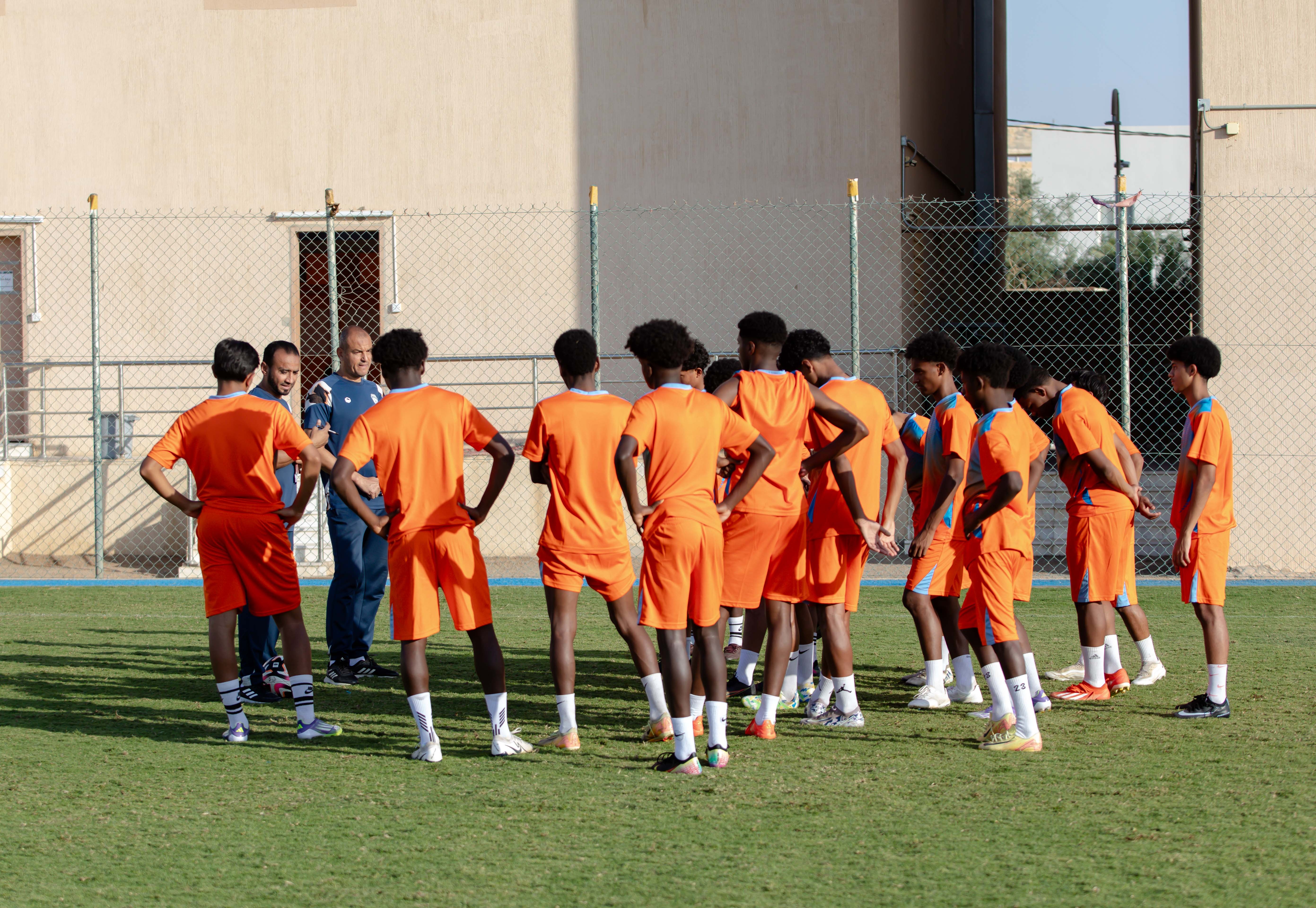 الفيحاء تحت 17 سنة يجري تمرينه الرئيس لمواجهة نظيره نادي الانصار