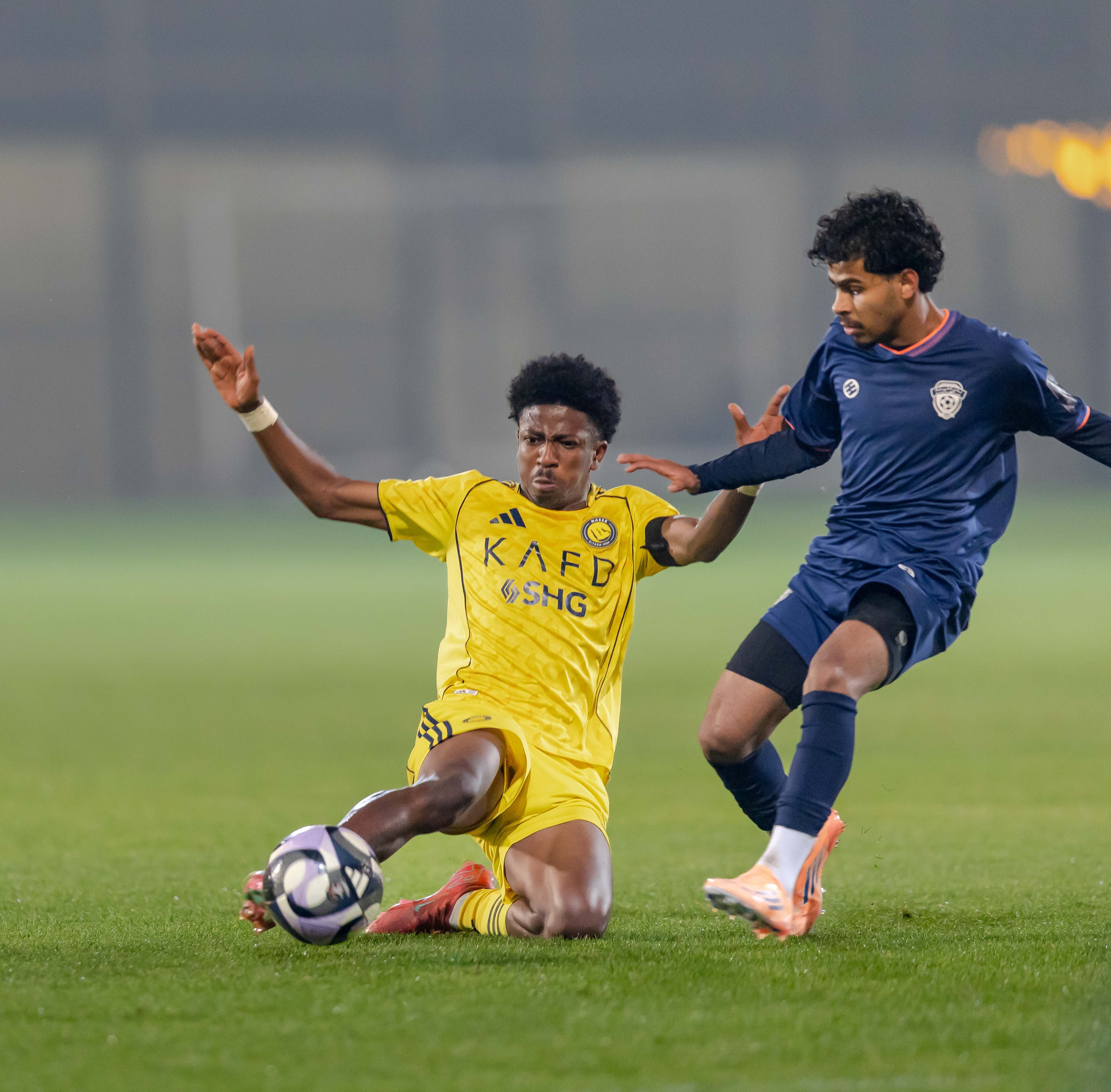 الفيحاء تحت 21 عامًا يتعادل مع نظيره النصر ضمن الجولة العاشرة من دوري جوي للنخبة U21 .