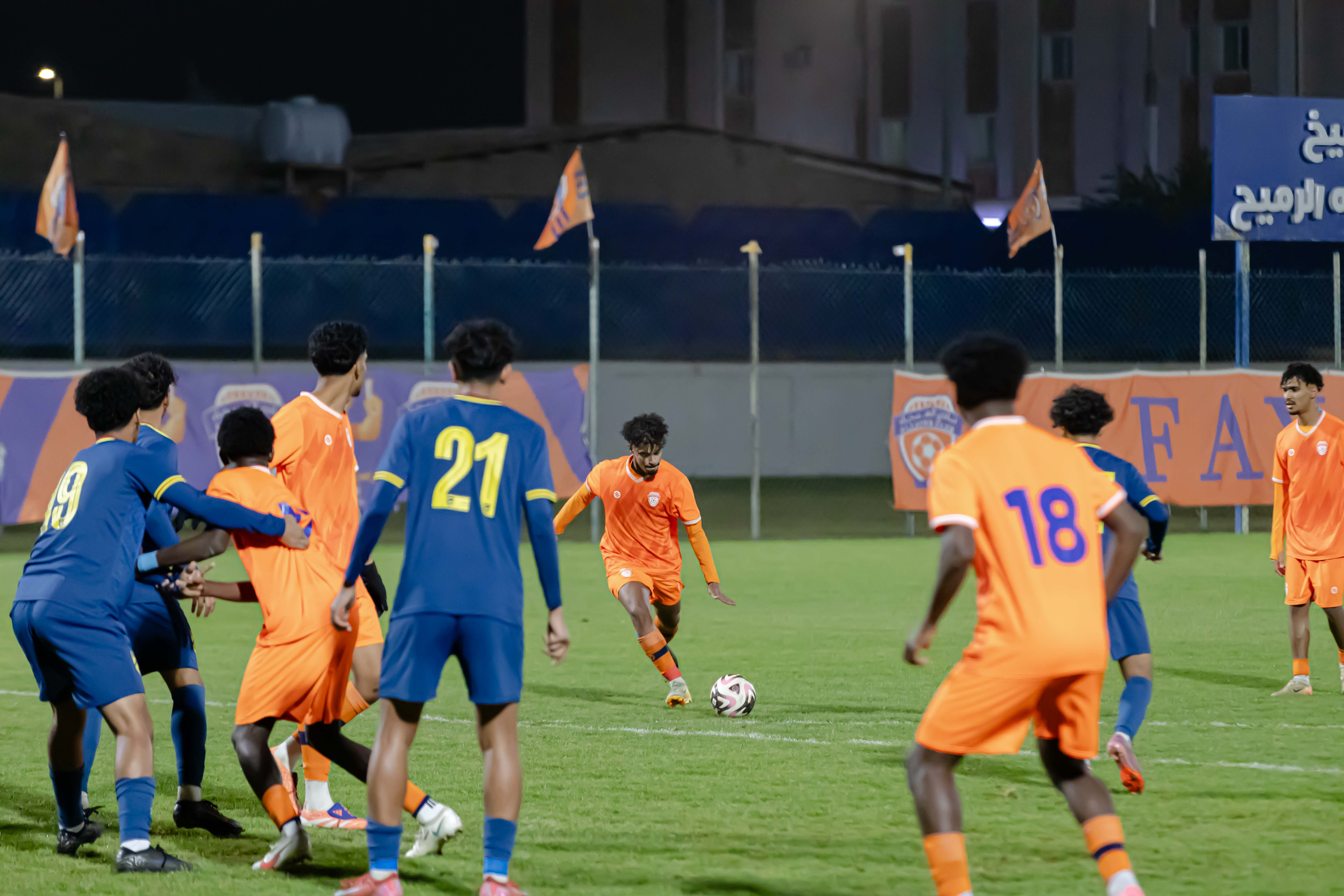 الفيحاء تحت 18 سنة يتعادل ايجابياً مع نظيرة نادي الحزم