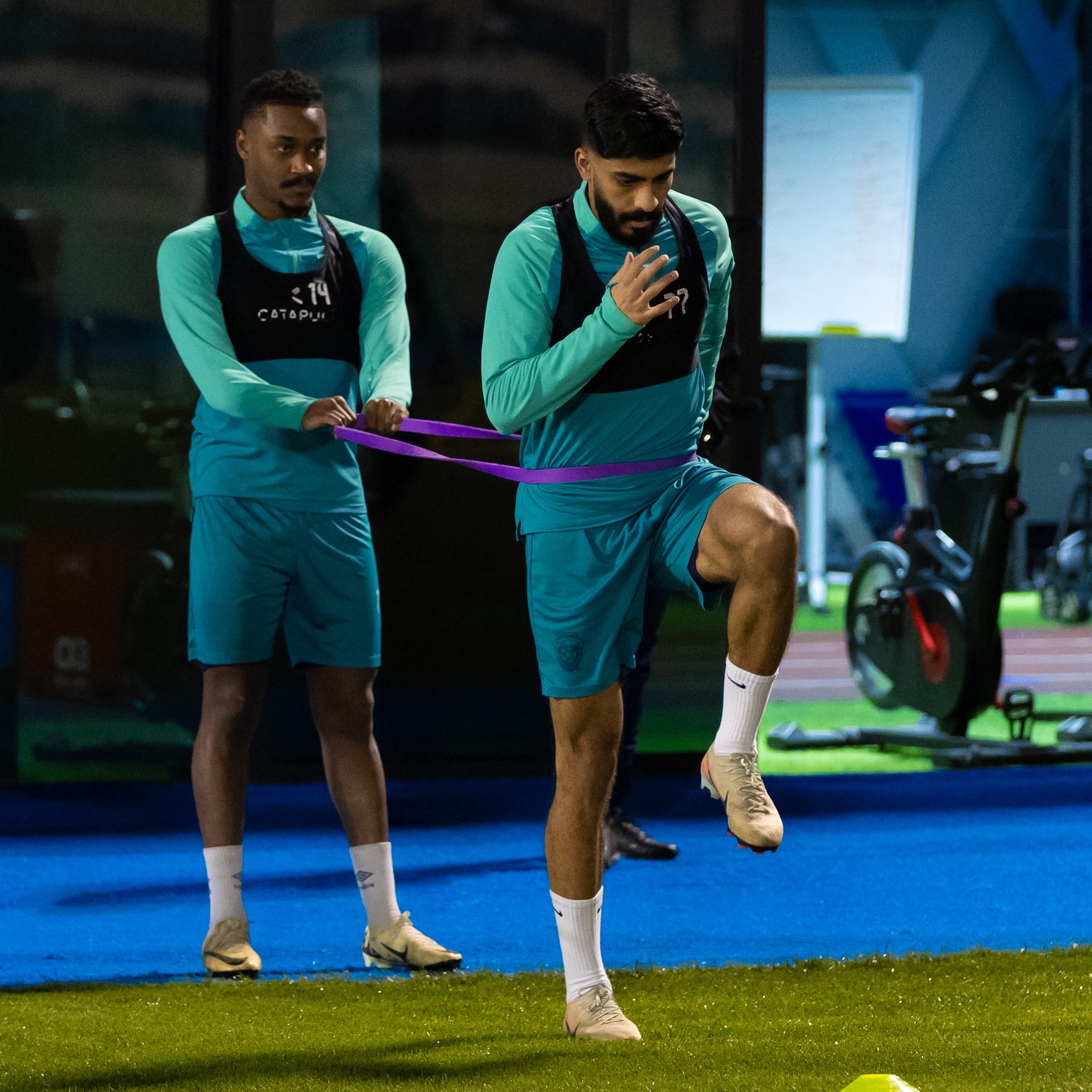 الفيحاء يجري مرانه الرئيس استعداداً لمواجهة الإتفاق