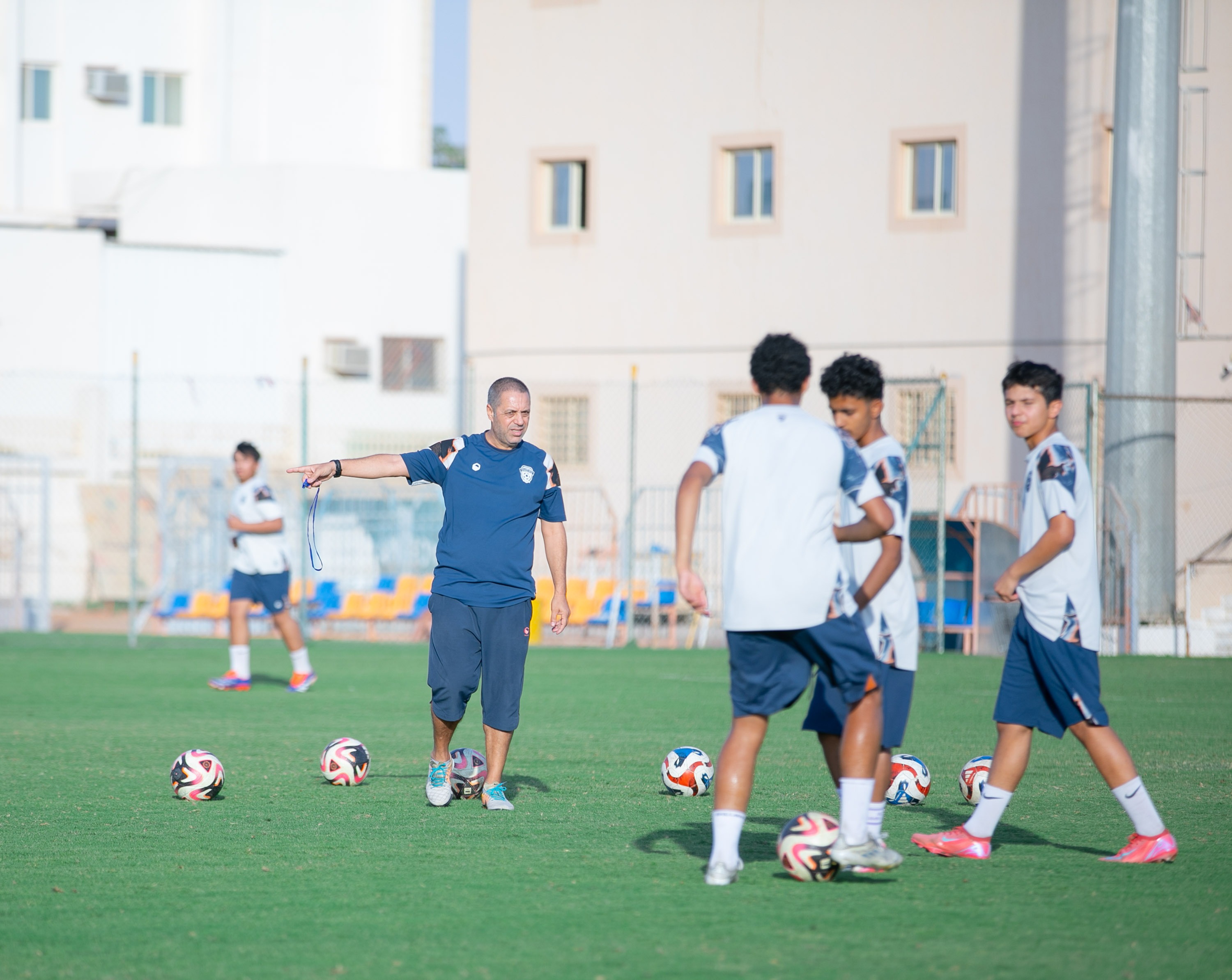 الفيحاء تحت 15 سنة يجري تمرينه الرئيس لمواجهة نظيره نادي الطائي