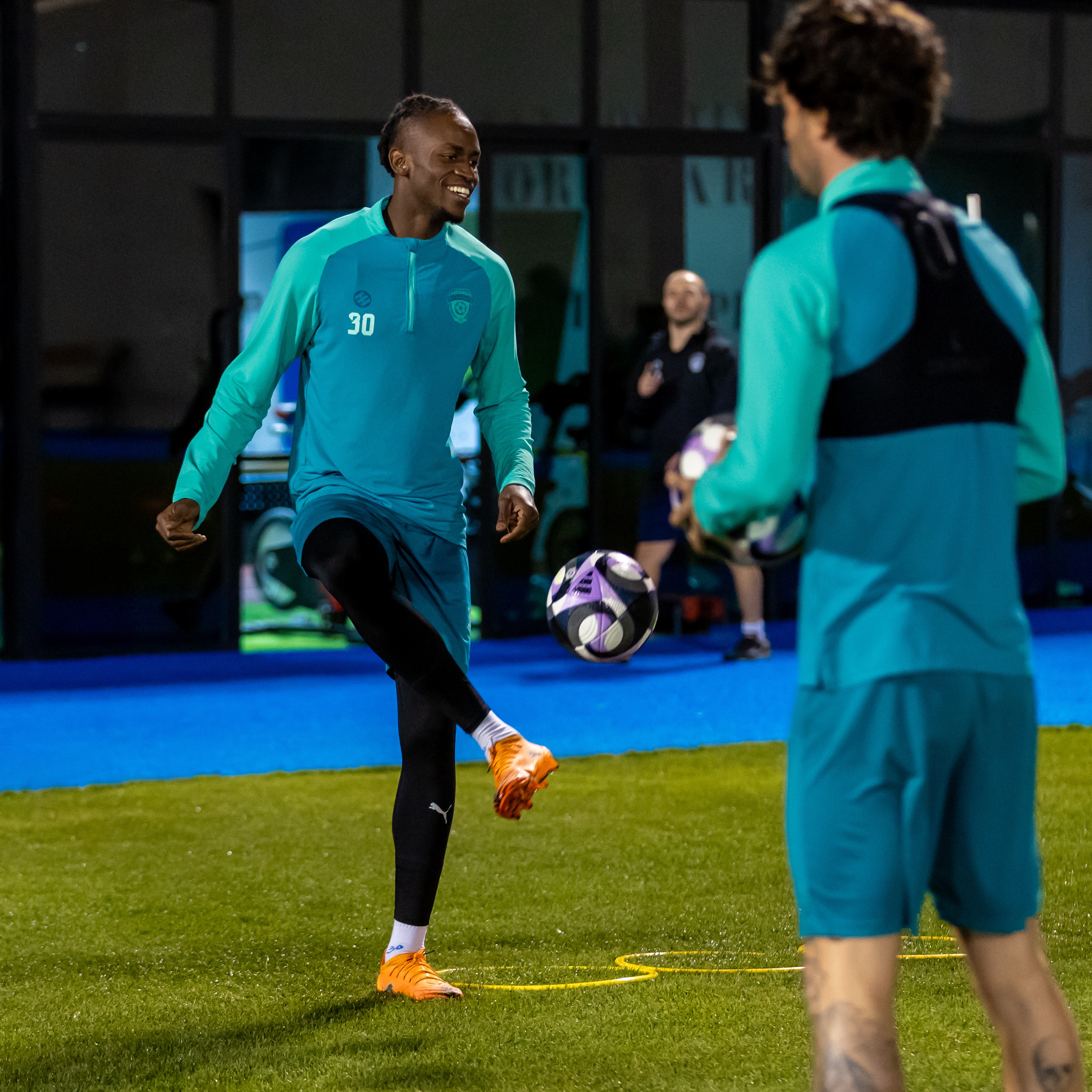 الفيحاء يجري حصة تدريبية مسائية اليوم الخميس