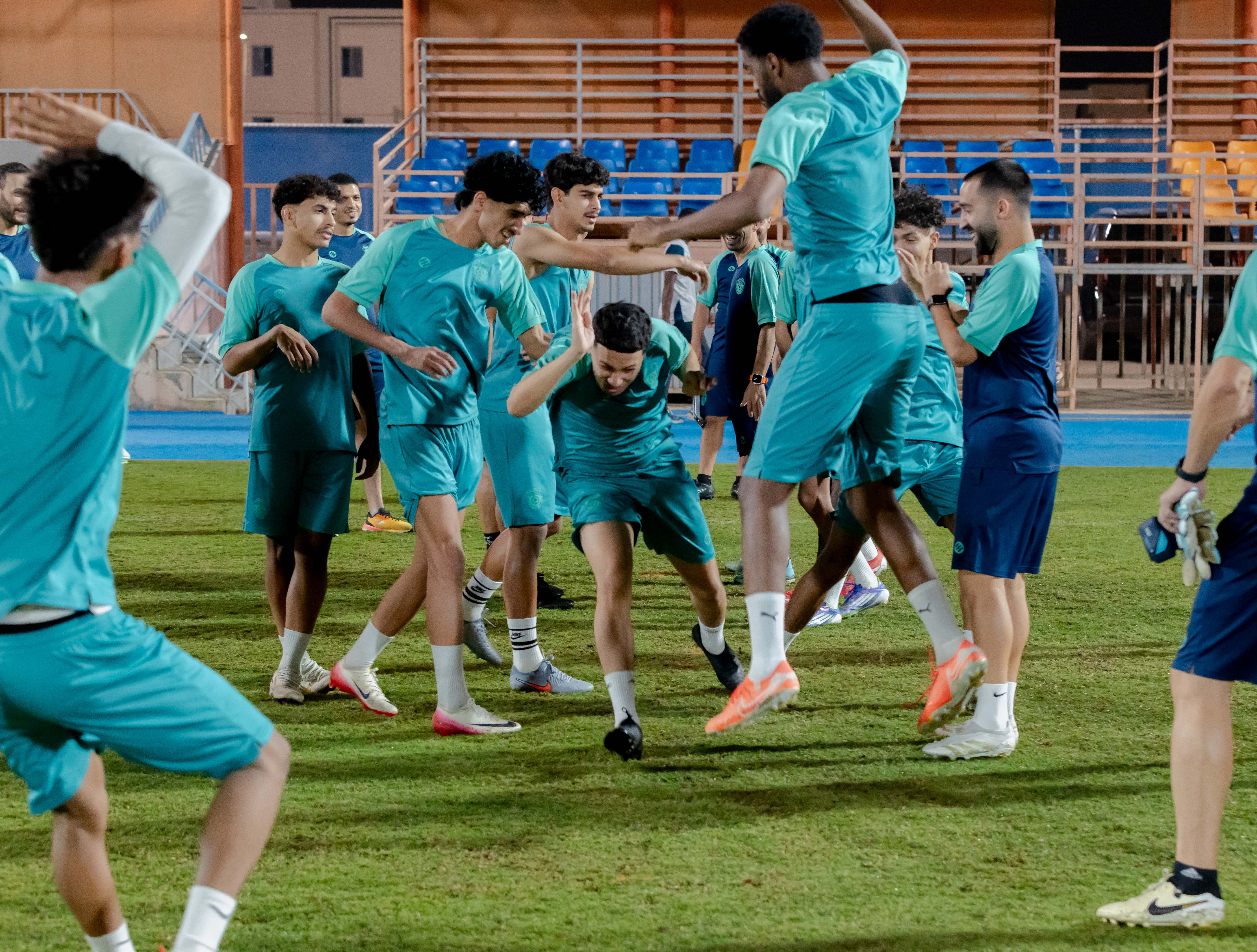 الفيحاء تحت 21 عام يجري تمرينه الرئيس استعداداً لملاقاة العروبة