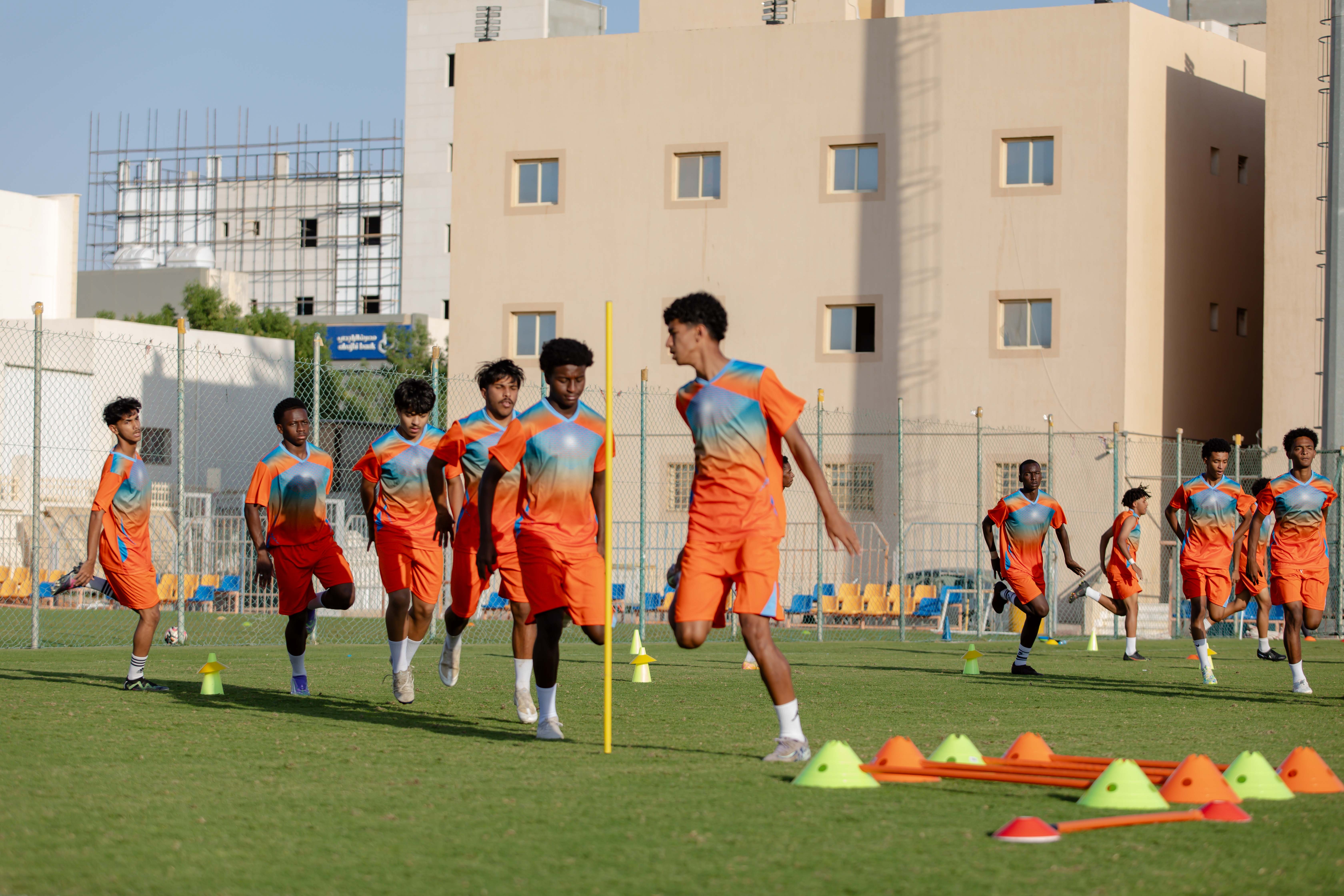 الفيحاء تحت 17 سنة يجري تمرينه الرئيس لمواجهة نظيره نادي الانصار