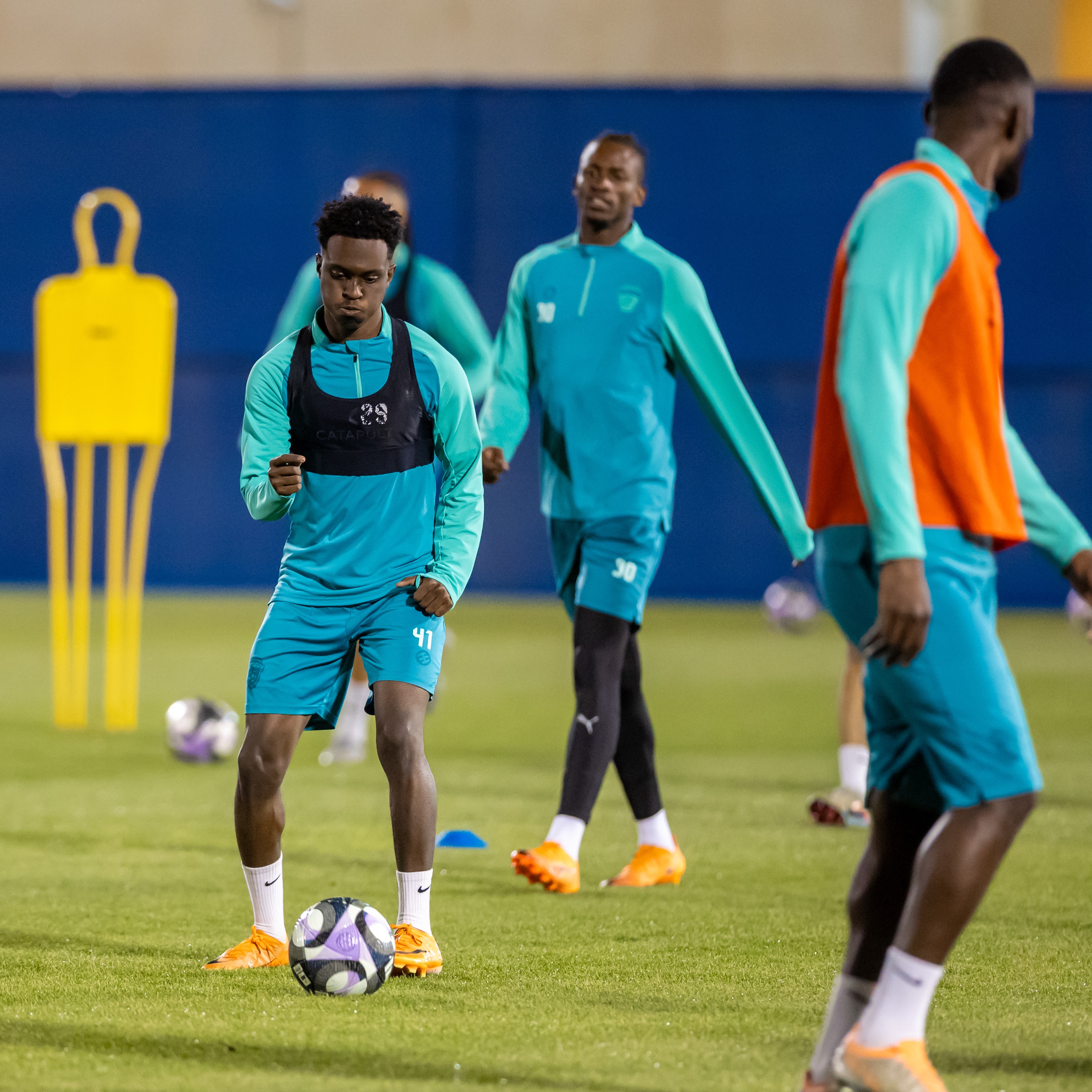 الفيحاء يجري حصة تدريبية مسائية اليوم الخميس