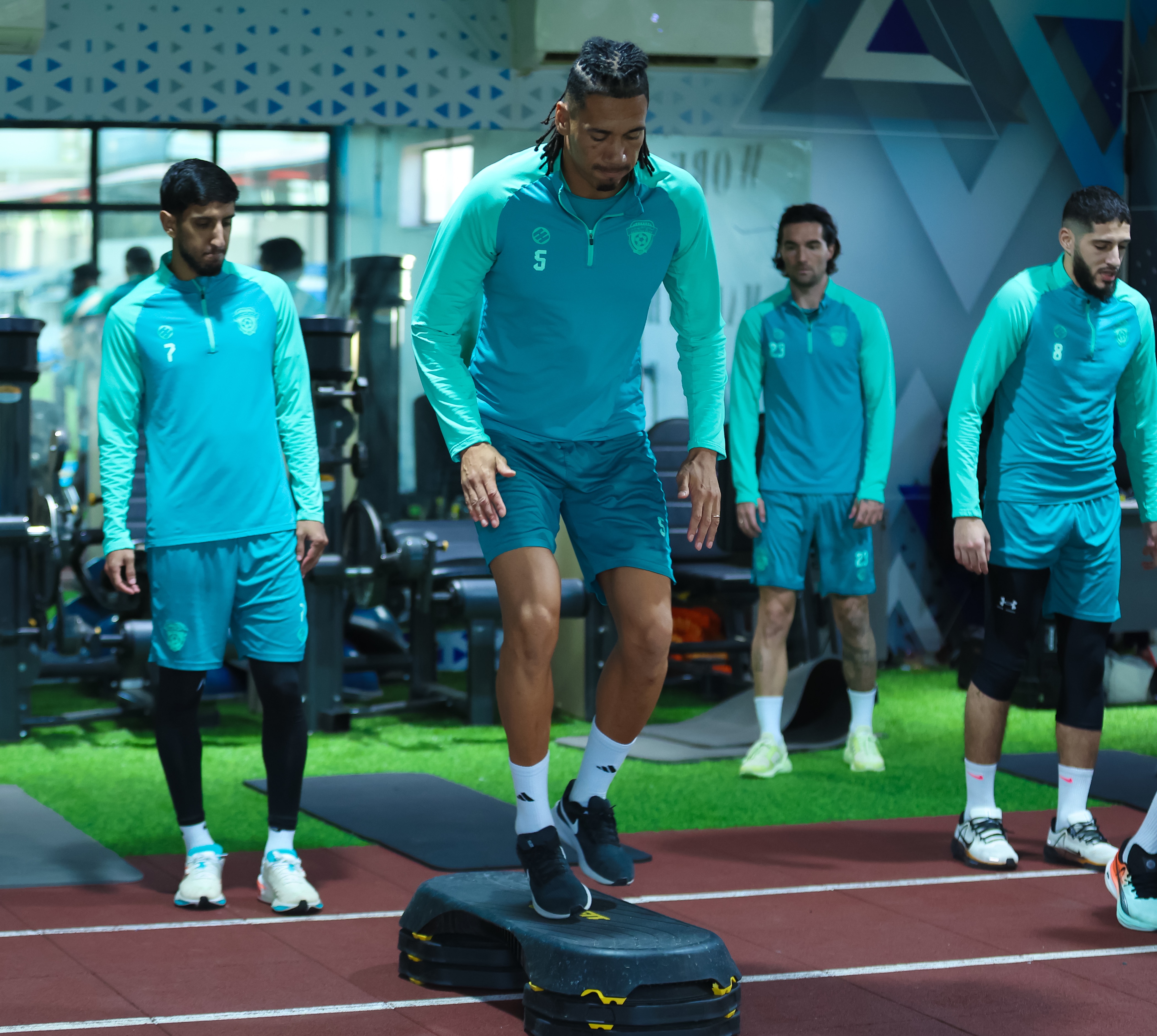 الفيحاء يجري مرانه الرئيس استعداداً لمواجهة الحزم