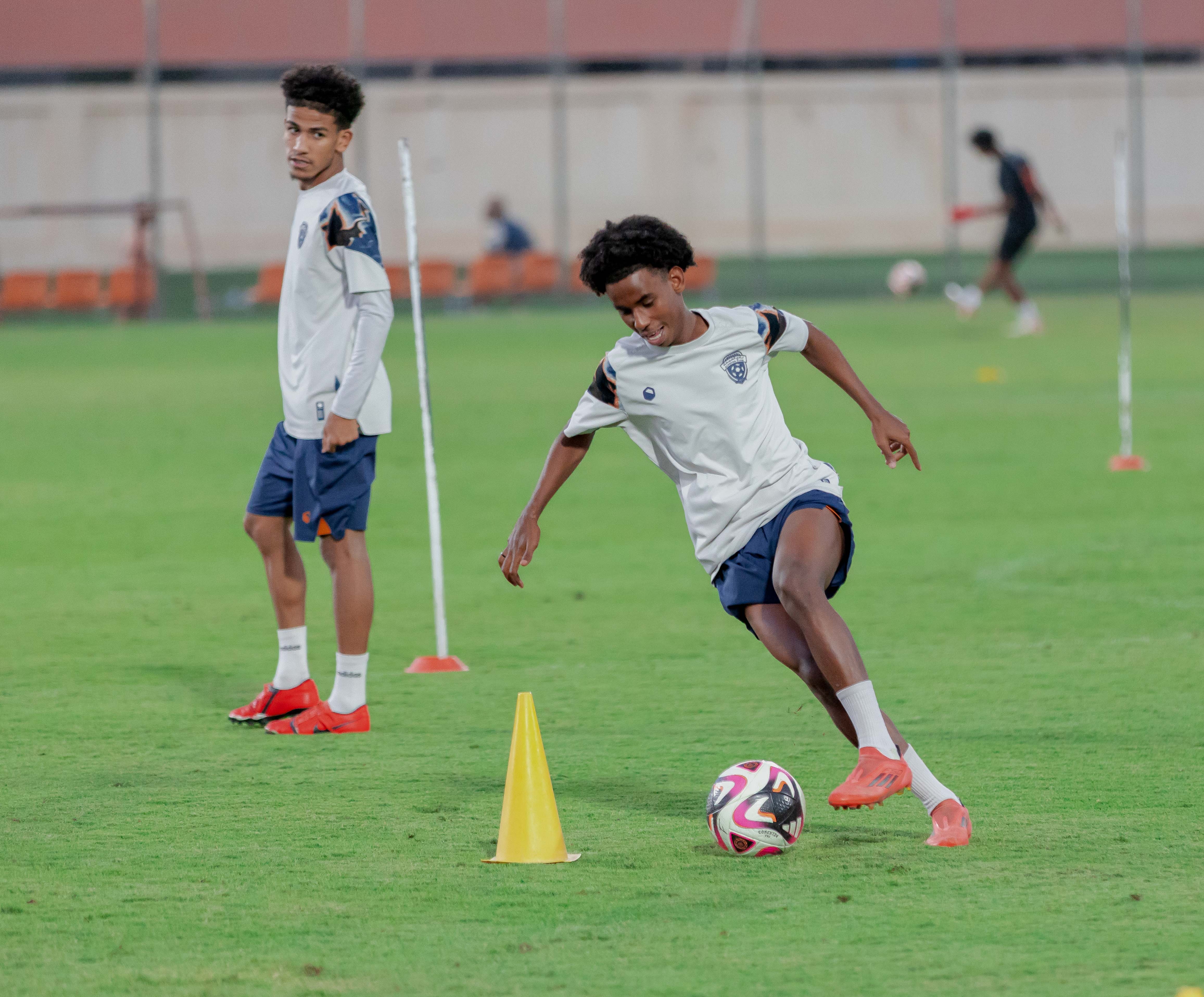 الفيحاء تحت 18 سنة يجري تمرينه الرئيس لمواجهة نظيره نادي الاتحاد