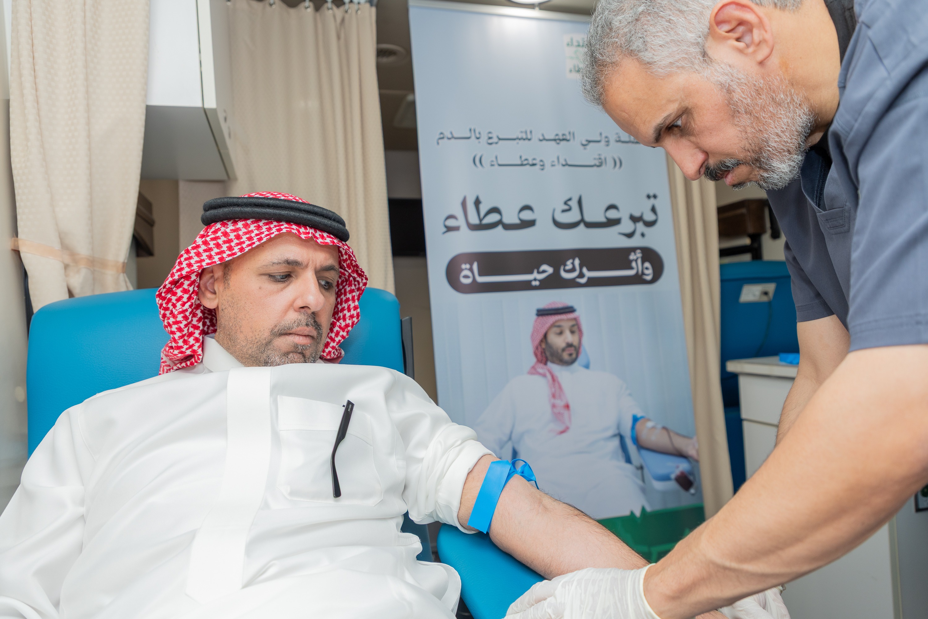 نادي الفيحاء يشارك في حملة ولي العهد للتبرع بالدم