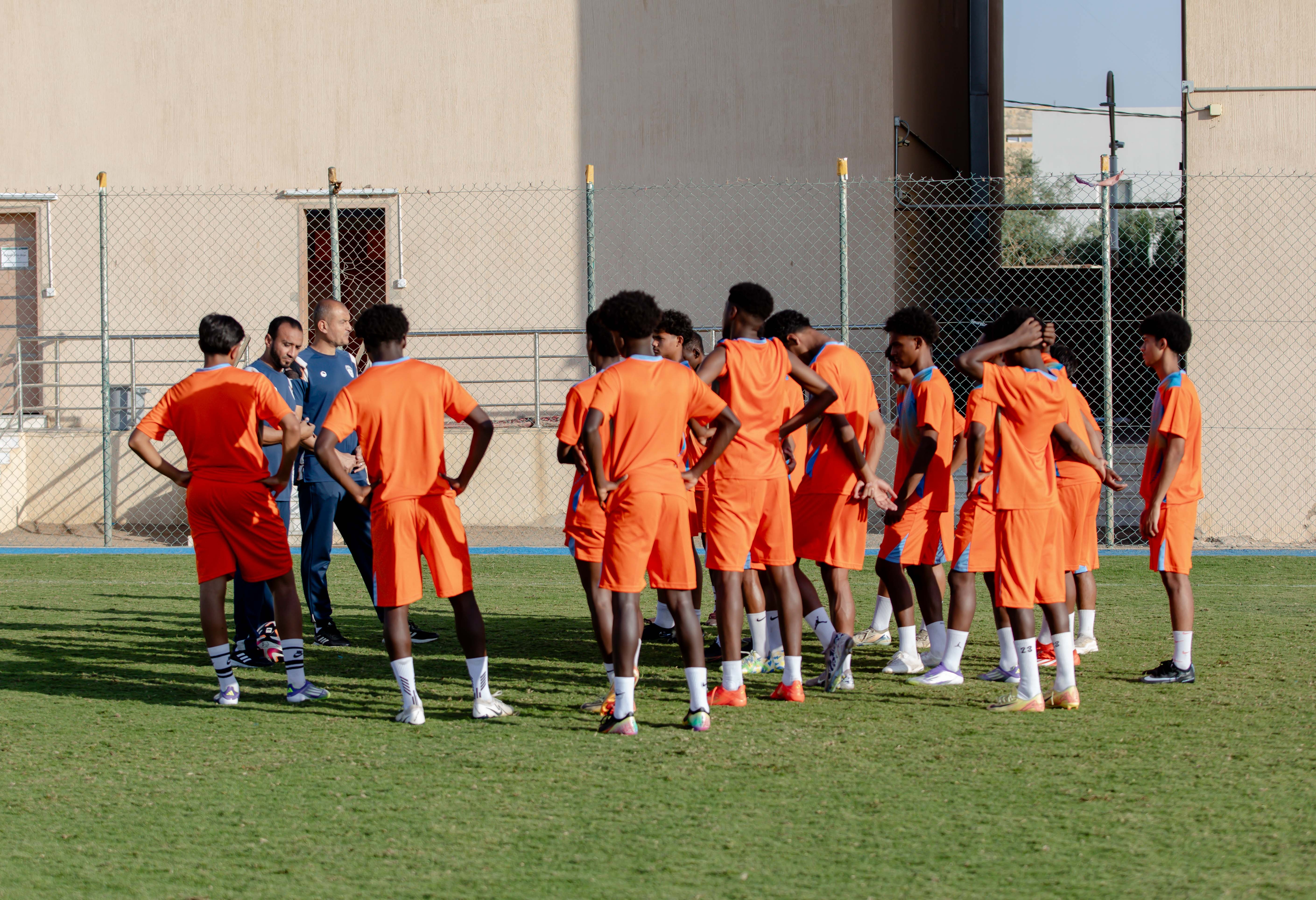 الفيحاء تحت 17 سنة يجري تمرينه الرئيس لمواجهة نظيره نادي الانصار