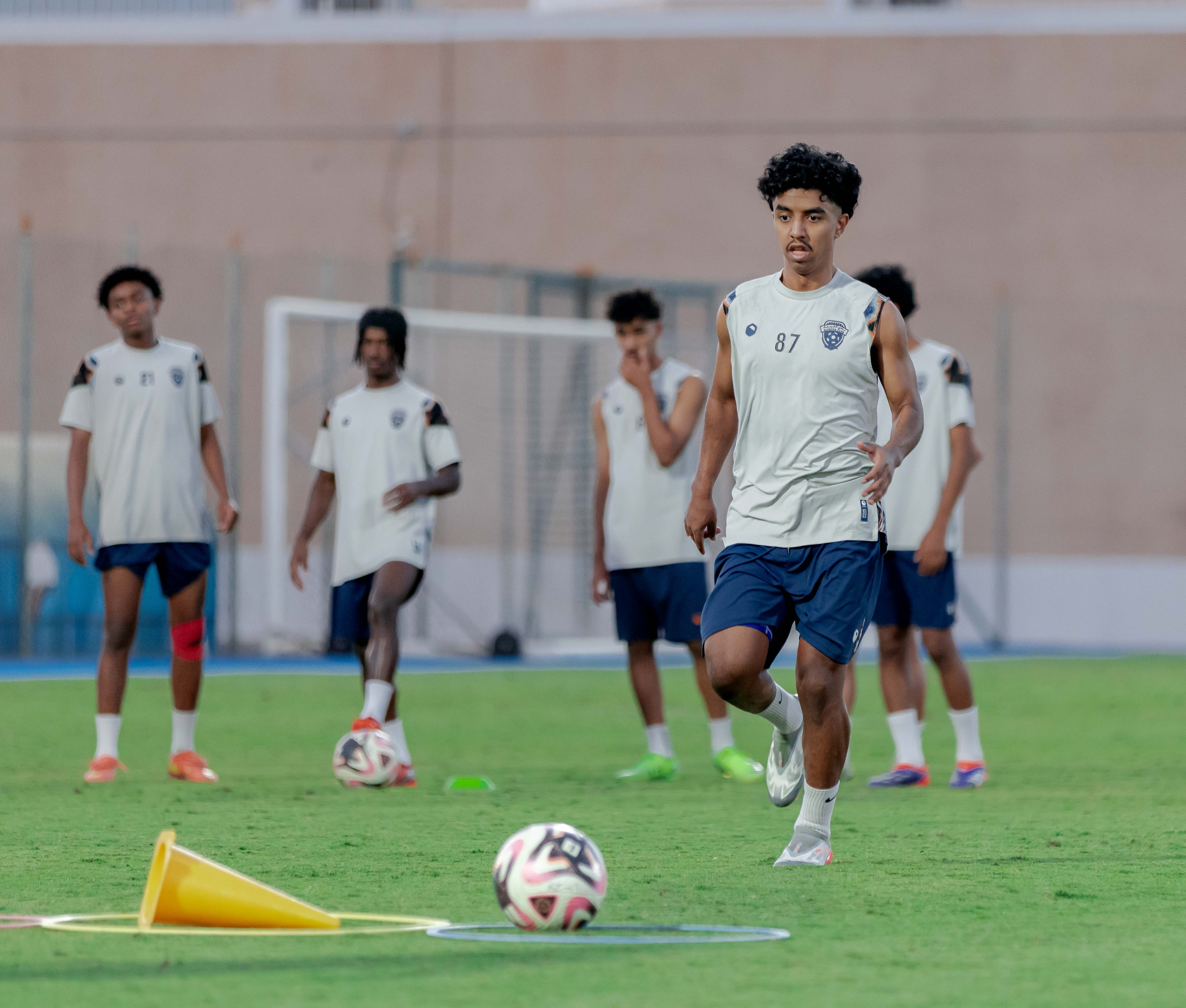 الفيحاء تحت 18 سنة يجري تمرينه الرئيس لمواجهة نظيره نادي الاتحاد