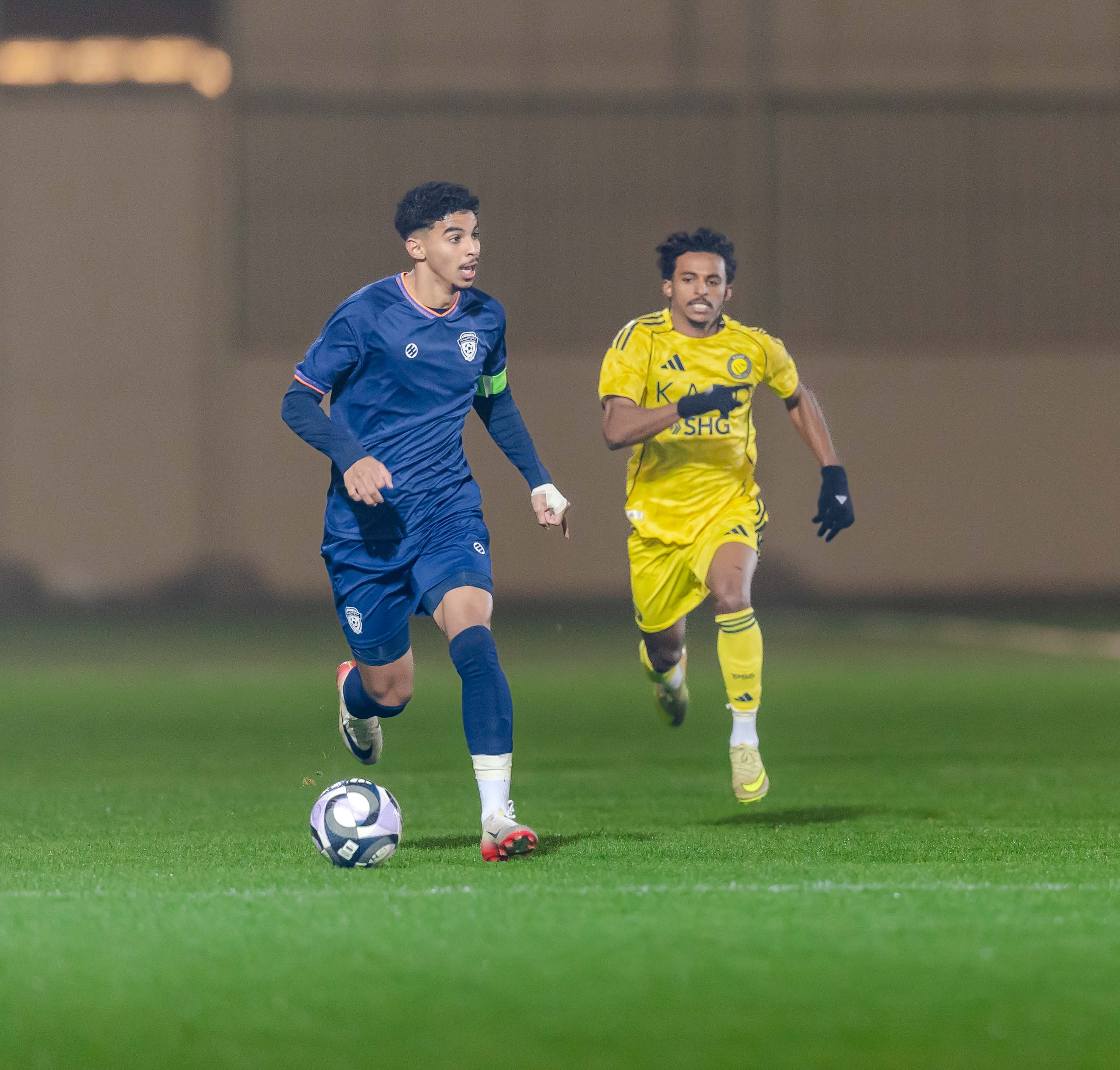 الفيحاء تحت 21 عامًا يتعادل مع نظيره النصر ضمن الجولة العاشرة من دوري جوي للنخبة U21 .