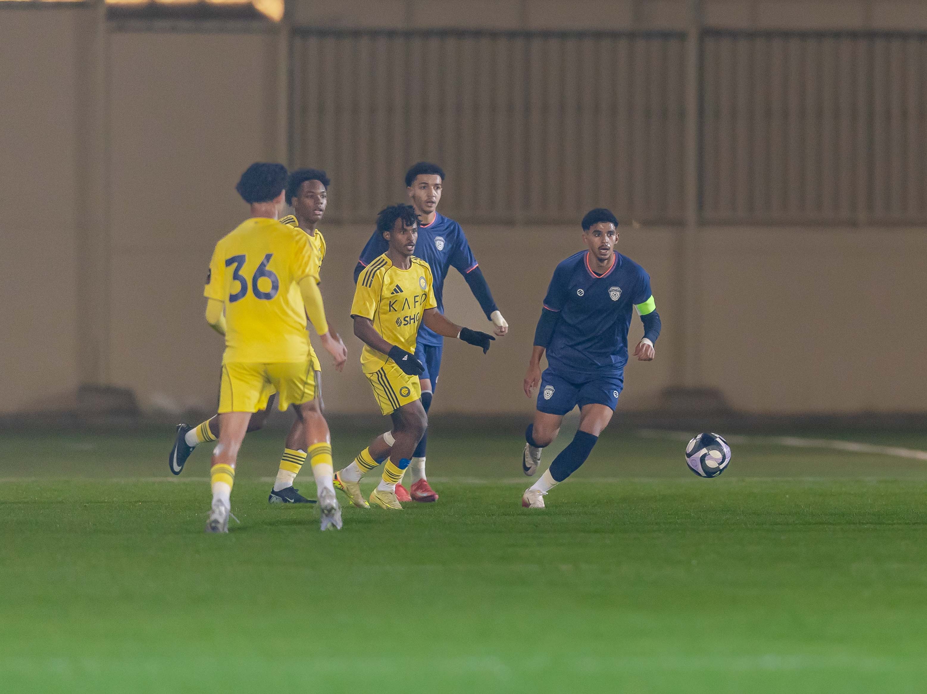 الفيحاء تحت 21 عامًا يتعادل مع نظيره النصر ضمن الجولة العاشرة من دوري جوي للنخبة U21 .